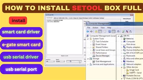 how to install setool smart card driver|sony setool box install.